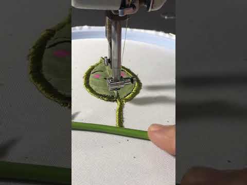 A happy leaf becoming art… what could go wrong? #embroidery #leafart #botanicalart #handembroidery