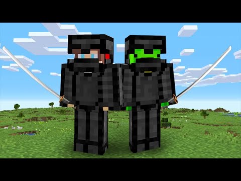 Beating Enemies as Ninjas in Minecraft
