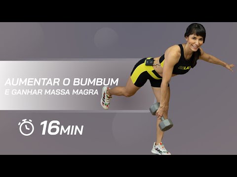 Exercícios para aumentar bumbum e ganhar massa magra - Carol Borba