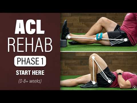 ACL Rehab: Phase 1 | 0 To 8+ Weeks (Education | Strengthening & Range of Motion Exercises | Walking)