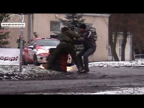 51 Rajd Barbórka 2013 - ACTION Byśkiniewicz vs idiot fan by OesRecords
