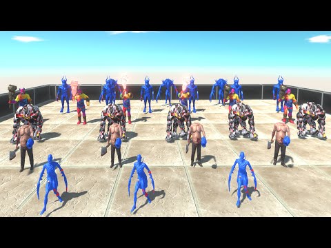 Units trying to escape from DAEODON - Animal Revolt Battle Simulator