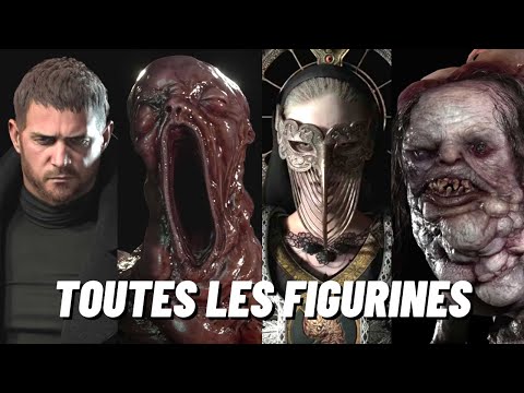 TOUTES les FIGURINES & PERSONNAGES & ARMES de RESIDENT EVIL VILLAGE | En 4K sur PS5