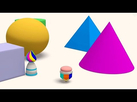 Deutsche Zeichentrickfilme. Geometrische Figuren und Formen.