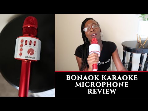 BONAOK Wireless Bluetooth Karaoke Microphone Unboxing + Review | Black Music Month Karaoke Session