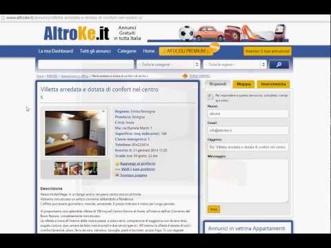 Come si presenta una inserzione sul sito altroke it