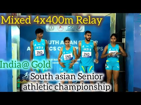 India Wins Gold! 🇮🇳 Sri Lanka Silver in Thrilling 4x400m Relay Finish | SAAF 2025