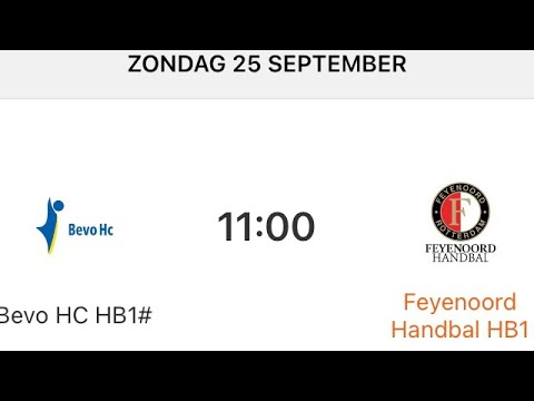 Feyenoord Handbal - Bevo HC HB1