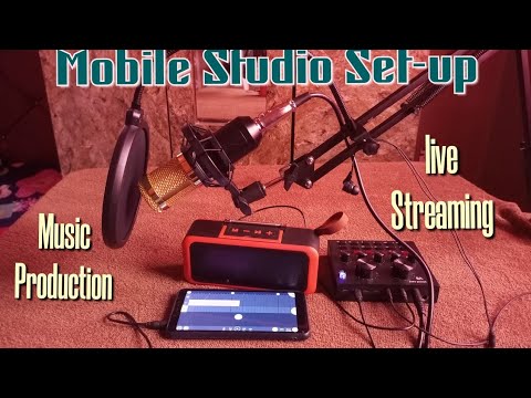 How to Connect V8 sound card and Bm800 condenser Mic to phone. Fl Studio Mobile and bandlab Mobile