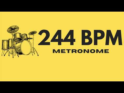 30 minute - METRONOME DRUM LOOP 244 BPM - Practice Tool