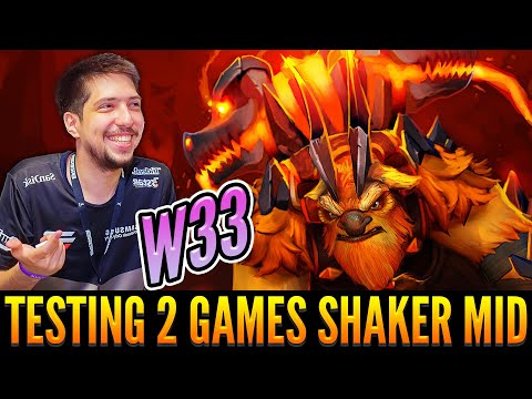 👉 W33 Testing 2 Games Earthshaker Mid - WTF Gameplay Vs ICEBERG Monster Tinker