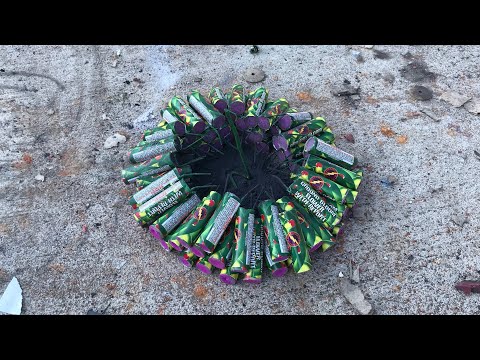 Lighting an entire brick of EXPLODING Ground Bloom Flowers! (72)