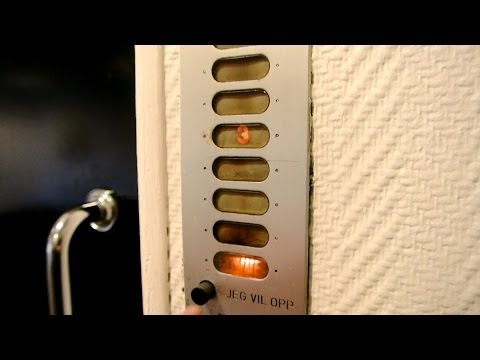 Amazing 1966 Brødr. Reber A/S (Schindler) traction elevator @ Schankebygget in Porsgrunn, Norway