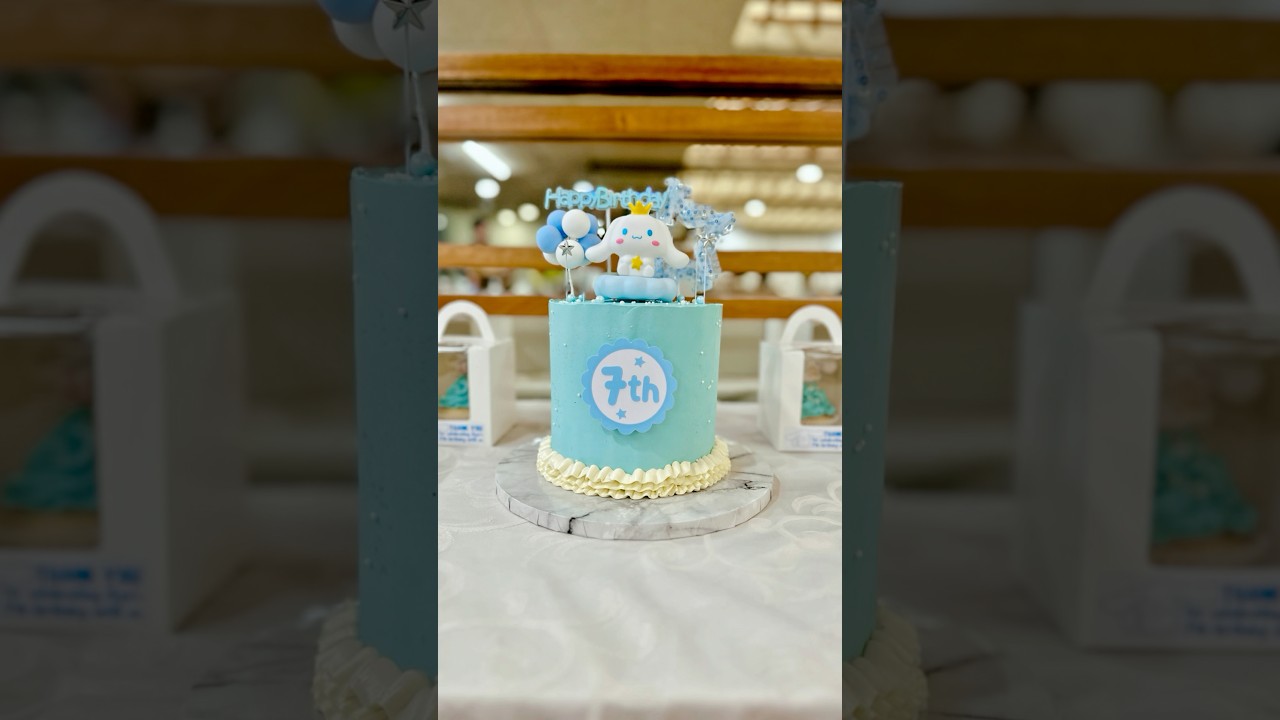 Cute Cinnamoroll Cake Topper that Lights Up 🎂 | Custom Birthday Cake Idea