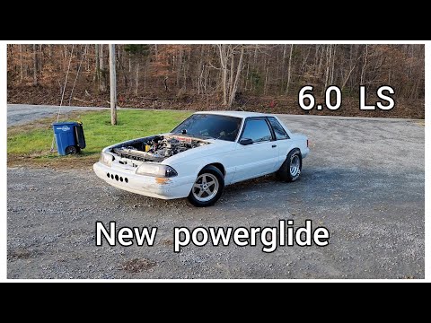 Test hit with new powerglide in a 6.0 Ls swapped foxbody
