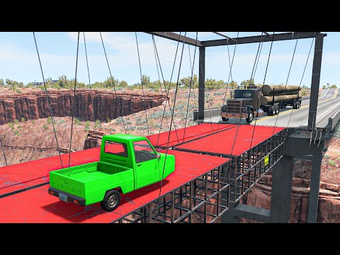 Cars vs Bridge 😱 BeamNG.Drive