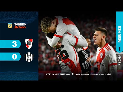 Resumen de River Plate vs Central Córdoba Jornada 1