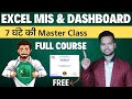 Master Excel MIS And Dashboard Complete Course With Free Certificate