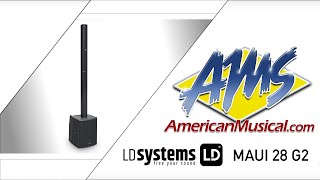 Video thumbnail for LD Systems MAUI 28 G2 - Powered Compact Column PA System with Built-in Mixer and Bluetooth by American Musical Supply