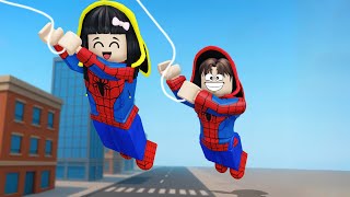 Yuta, Mio Dan Baby Celine Jadi Spiderman Untuk Kabur Dari Penjara || ROBLOX