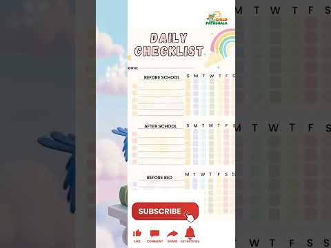Kids Daily Routine & Chore Charts