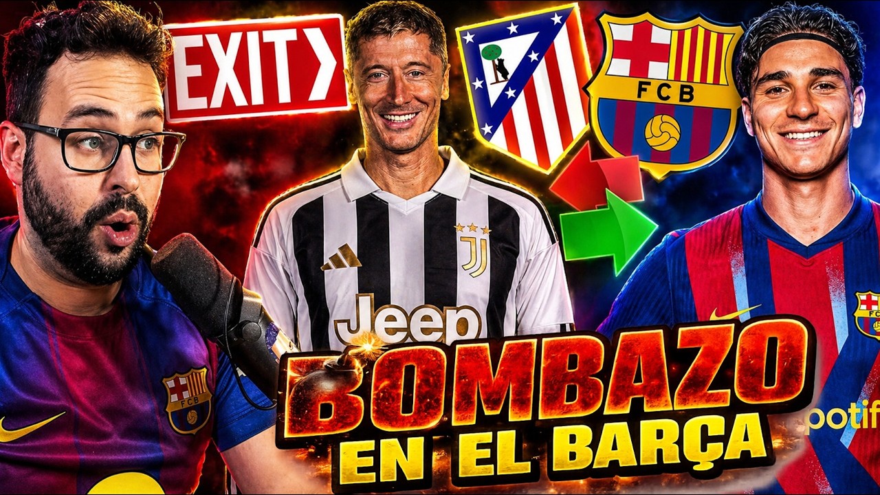 💣BOMBAZO: ¡JULIÁN ÁLVAREZ COMUNICA que QUIERE IRSE al BARÇA! Lo ASEGURAN - REUNIÓN LEWANDOWSKI-JUVE