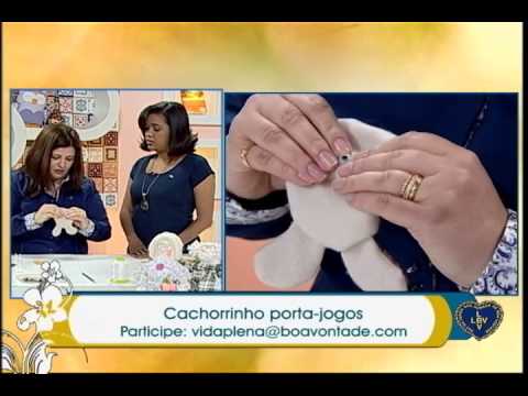 Artesanato - Cachorrinho porta-jogos