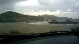 preview picture of video 'Temporal en el Puerto de Cartagena'
