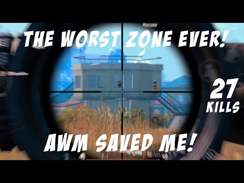POPPING HEADS WITH AWM!! | 27 KILLS | SOLO VS SQUAD | PUBG MOBILE