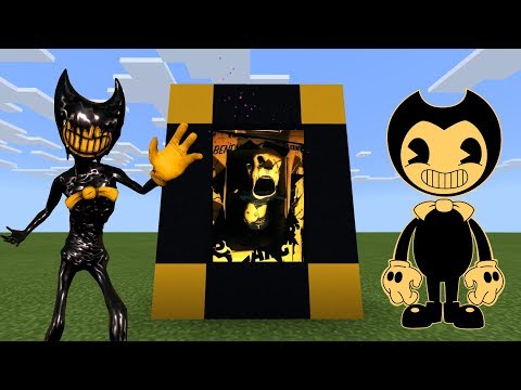 HOW TO MAKE A PORTAL TO BENDY THE INK MACHINE in Minecraft PE