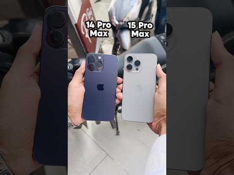 iPhone 14 Pro Max Vs iPhone 15 Pro Max | Camera comparison! #shorts
