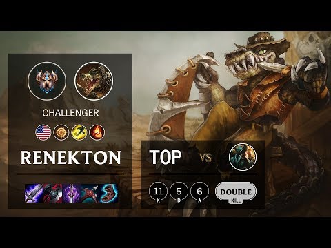 Renekton Top vs Gangplank - NA Challenger Patch 10.5