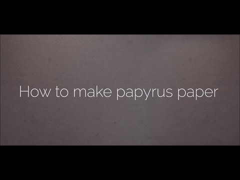 8 Easy steps to make  papyrus paper