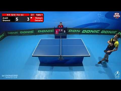 11:00 Andrii Shamrai 3-1 Maksym Deineha West 1 WIN CUP 14.11.2022 | TABLE TENNIS WINCUP