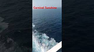 Wonderful ocean views on top Carnival Sunshine #sealife #travel #megaship