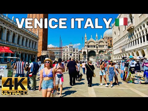 VENICE ITALY WALKING TOUR| CITY VIRTUAL WALK 4K ULTRA HD