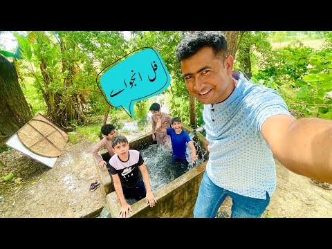 First time Lahori kids enjoying in Our Village