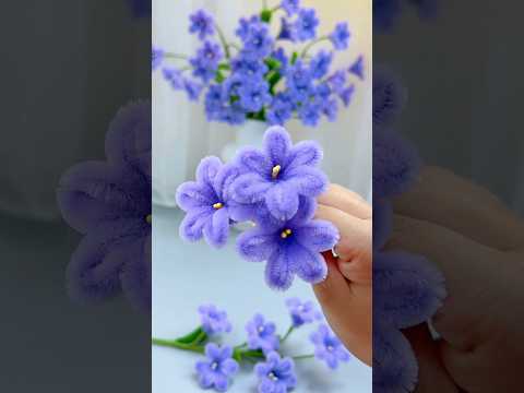 Handmade diy pipe cleaner flowers #handmade #diy #gift #diyflower #diycrafts #flowercraft #flowers