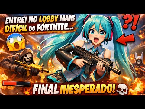 🔥 ENTREI NO LOBBY MAIS DIFÍCIL DO FORTNITE… E O FINAL FOI INESPERADO! 🔥