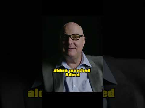 72-year-old Buzz Aldrin punches a moon landing conspiracy theorist in the face