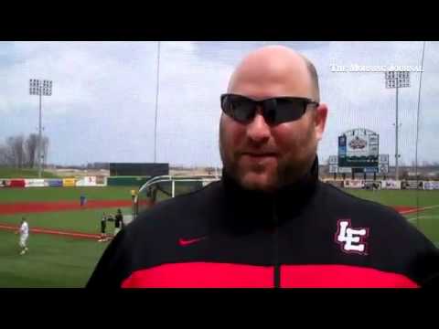Mike Link of @LECrushers explains the MLB Pitch Hit & Run competition at All Pro Freight Stadium.