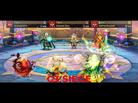 ODIN MADE A SUCCESSFUL COMEBACK TO THE META? G3 Siege v GoProcYourself v Ground Zero (Summoners War)