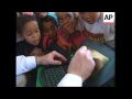 SOUTH AFRICA WORLD S FIRST WIND UP COMPUTER DEMONSTRATION