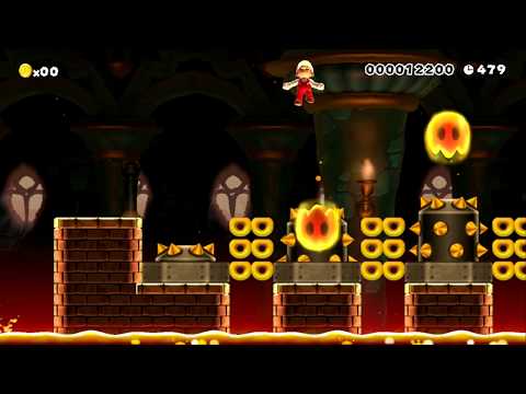 Bowser jr. Castle (hard) by Meggy - SUPER MARIO MAKER - NO COMMENTARY 1bc 1bc