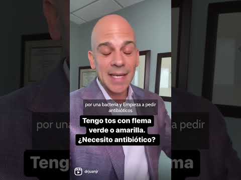 Tengo tos con flema verde o amarilla ¿Necesito antibióticos?