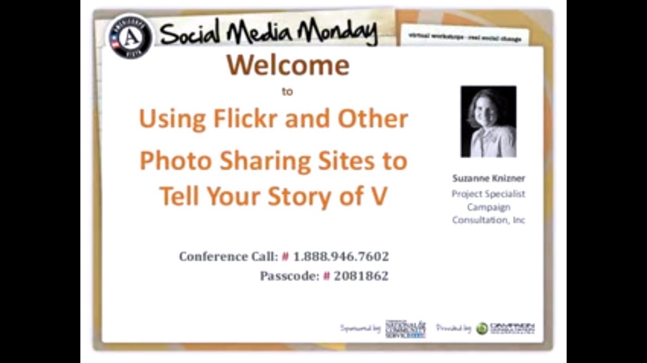 Social Media Monday - Using Flickr and Other Photo Sharing Sites to Tell Your Story of V