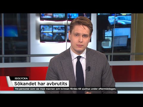 Sökandet har avbrutits efter isolyckan i Skutskär - två kroppar hittade - Nyheterna (TV4)