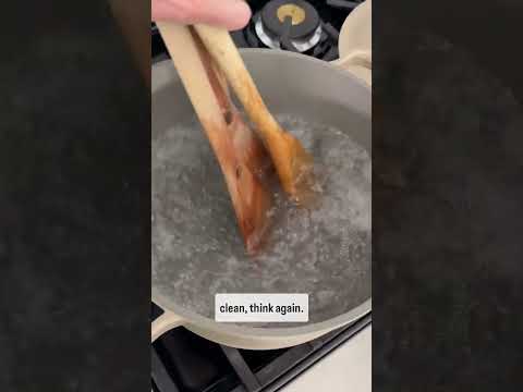 Boil Your Wooden Spoons 🥄 | Cleaning Hack You Need to Try!