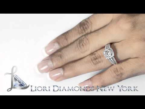 ER-0019 - 1.87 Carat H-SI1 Cushion Cut Natural Diamond Engagement Ring 14k Vintage Style