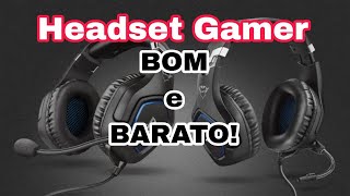 BOM E BARATO! HEADSET TRUST GXT 488 REVIEW E UNBOXING